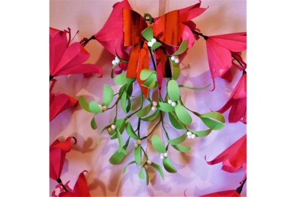 3D SVG Christmas Mistletoe Paper Templates Review