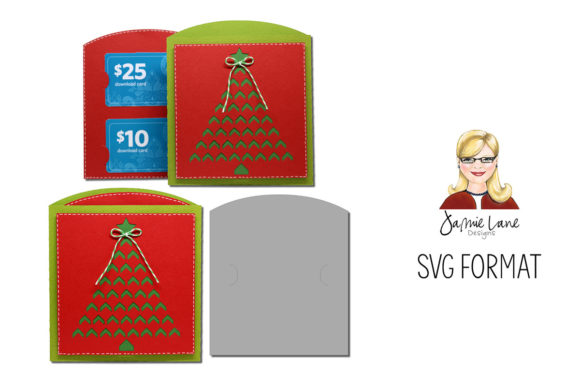 Chevron Tree Gift Card Envelope: A 3D SVG Christmas Review