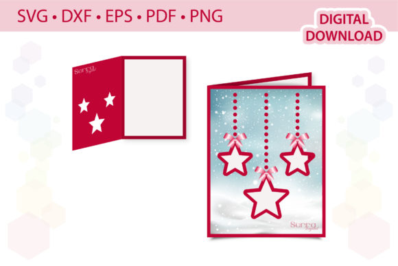Christmas Baubles Card Template: 3D SVG Shapes Review