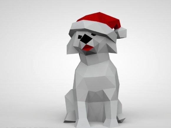 Christmas Dog 3D SVG Objects Review