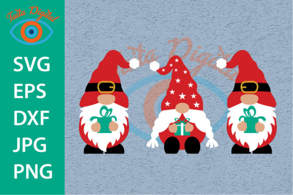 Christmas Gnome Layered SVG: Graphics & Illustrations