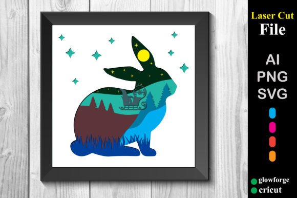 Christmas Rabbit 3D SVG: A Publisher's Review