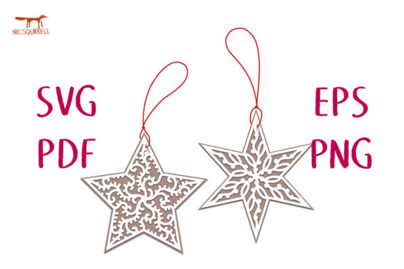 Filigree Star Gift Tags or Ornaments SVG: A 3D SVG Christmas Review