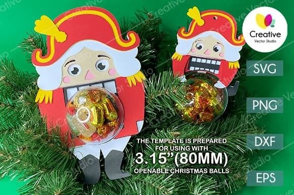 Review: 3D SVG Christmas Nutcracker Ornament for Blogs