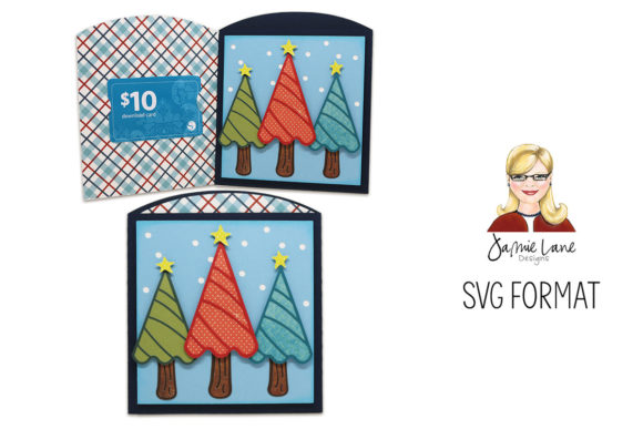 Review: 3D SVG Christmas Trees Gift Card Envelope